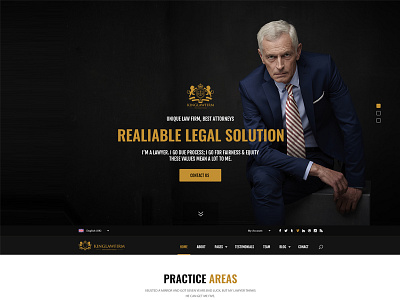 King Law Firm PSD Template