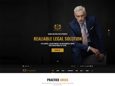KingLaw Firm HTML Bootstrap 4 Template