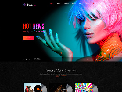 Hit Radio Bootstrap template bootstrap bootstrap 4 bootstrap 4 templates bootstrap 4 themes bootstrap templates bootstrap themes html templates radio templates radio website templates website templates