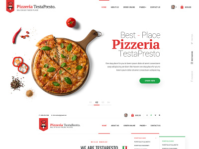 PizzeriaTestaResto bootstrap templates html templates pizza templates pizzeria responsive website templates website template