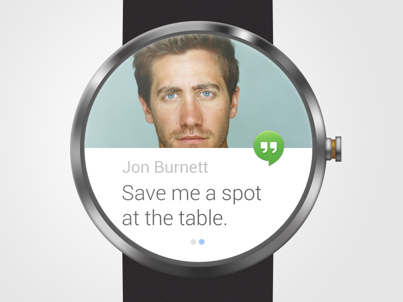 Moto360 mockup PSD hangout design watch google android moto360 wearable wrist messages ui ux