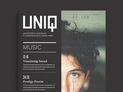 Uniq Editorial Cover branding design editorial magazine print type typography