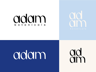 Adam Botanicals beauty design beauty logo brand brand identity branding design font identity logo men skincare simple logo skincare type typography vector