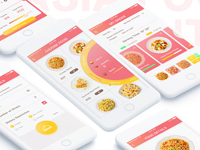 Acacia Food UI Design color delicious design exercise ui