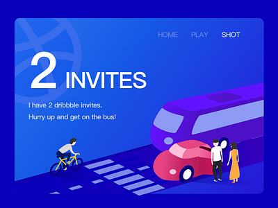 2 dribbble invites