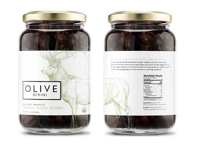 Olive Divini branding design food jar olives package