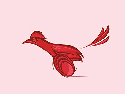 redrunner animal logodesign roadrunner sportlogo