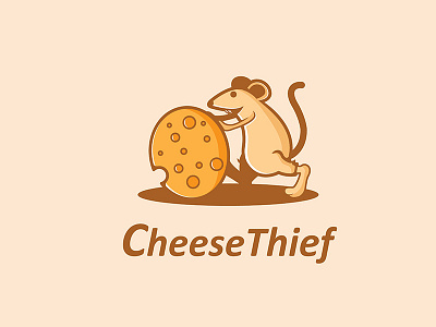 Cheese Thief animal cheese illustration mouse thief