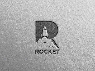 ROCKET illustration launch letter rocket sky space