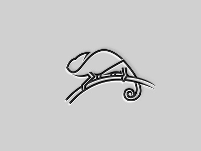 Chameleon Mark animal branding chameleon identity logo mark minimalist simple