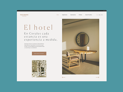 The Experience Design Hotel hotel interface sketch ui visual design web web design
