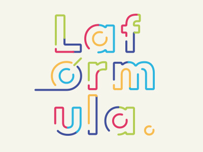 Logo LAF lettering line logo