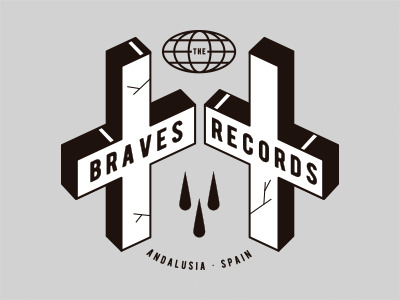 TBRecords cross logo music recordlabel tattoo tears vinyl