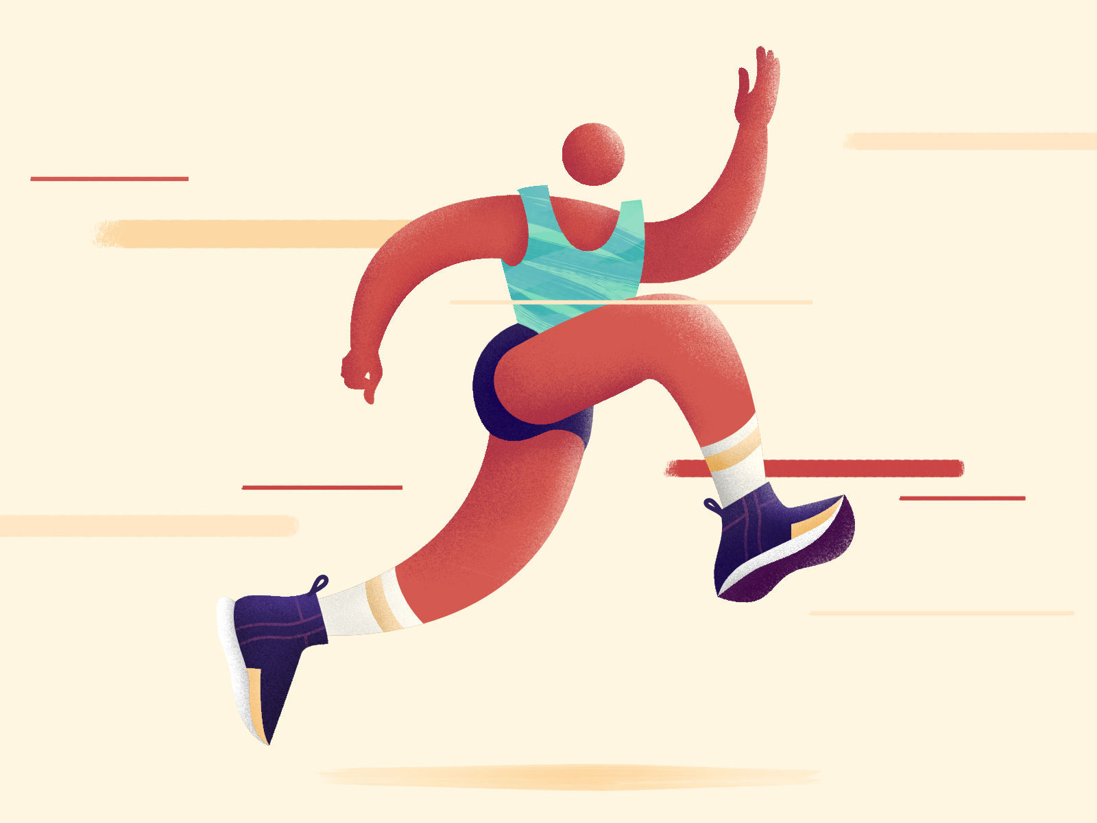 Running On Our Own, Not Alone illustration nike running run runner runners running