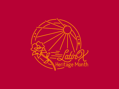 LatinX Heritage Month logo hispanic hispanic heritage latin latinx logo logo design