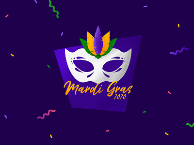 Mardi Gras 2020 logo affinity designer branding carnival festival illustration logo mardi gras party mardigras