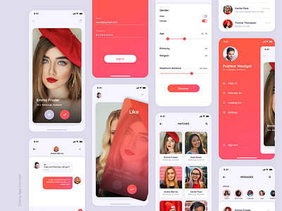 Meraki Dating app concept