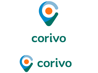 Corivo Logo 99designs app branding company design flat fp93 icon identity illustration illustrator logo travel vector web website winner