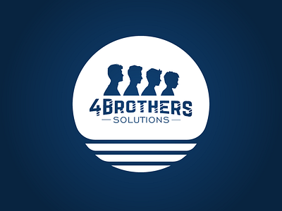 4Brothers Solutions 99designs branding company design flat fp93 icon identity illustration illustrator industrial logo supply vector winner