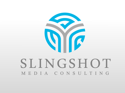 Slingshot Media Consulting Logo 99designs app branding company consulting design flat fp93 icon identity illustration illustrator logo media typography vector web website winner