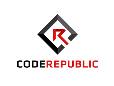 Code Republic Logo app branding company design flat fp93 icon identity illustration illustrator logo simple vector web website winner