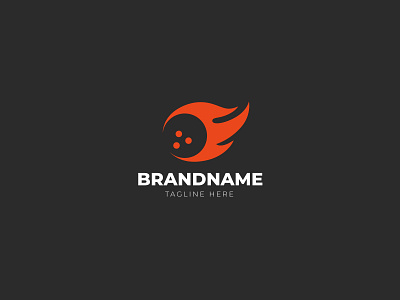 Flame Bowling Logo bowling branding community design entertainment flame games icon identity logo masculine modern onfire passion people places play simple sports vector