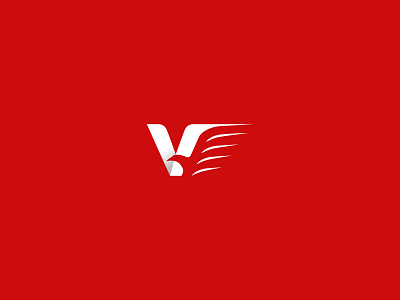 Victory Eagle Logo animal bird branding brave company delivery design eagle identity letter logistics logo modern shipping simple success travel vector victory