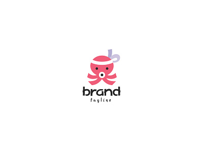 Baby Takoyaki Logo adorable app baby branding cute design food foodstall icon identity japan logo mascot merchant modern octopus people simple takoyaki vector