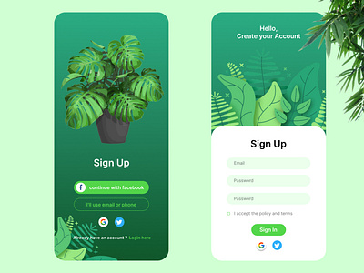 Sign up UI Design by Tilanka Mihingu on Dribbble