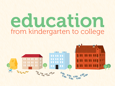 Education - from kindergarten to college college education illustration infographic kindergarten progress school
