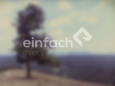 Einfach outdoor background branding corporate einfach identity logo logodesign logotype photo progress simple