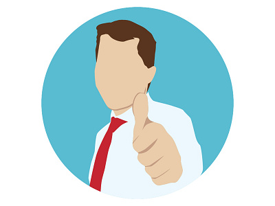Thumbs Up badge badge flat icon person thumbs