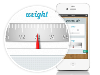 iPhone Alcohol Test app app design iphone settings ui weight