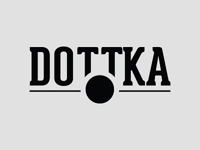 Dottka black dot logo simple