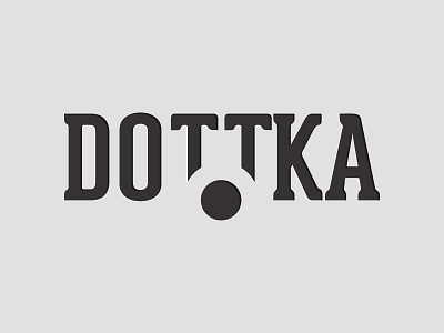 Dottka V2 black dot logo simple