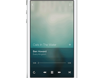 Music Player V2 Animation animation flat ios 7 music ui ux volume