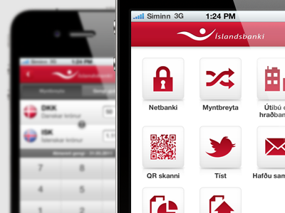 Íslandsbanki - iPhone App app dashboard icon iphone