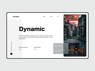 VOYAGE typography ui web