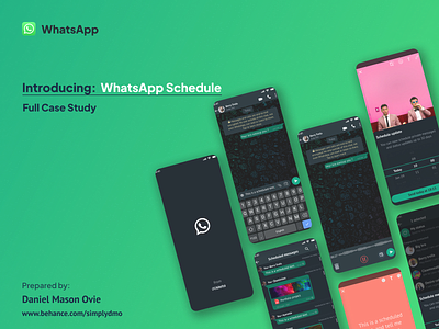 Introducing Schedule Feature to WhatsApp branding design simplydmo typography ui user experience user experience design user research ux whatsapp whatsapp redesign whatsapp schedule feature