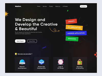 Agency Website agency agency website branding bunissess company creative darkmode graphic design home page landing page marketing ui visual design web design website design