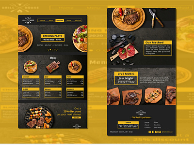 Restuarant Website | Website UI Design