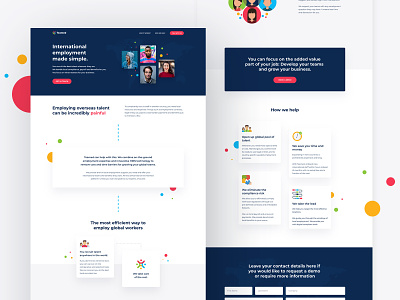 Landing Page for Teamed