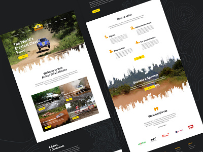 East African Safari Rally branding design rally safari ui ux web website