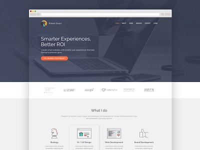 New Website consultant design html new website robert smart ui ux