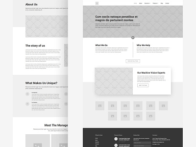 Wireframe for a new client prototype ui ux website wireframe