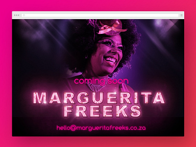 Throwback Thursday - Marguerita Freeks coming soon page design photoshop website