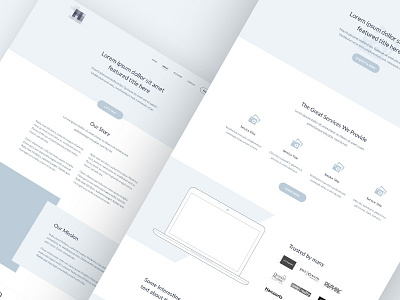 Wireframes for a new client project design ui ux web website wireframe