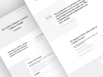 Wireframes for Humanist culture change inbound marketing prototype strategy ui ux website wireframe