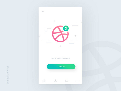 x3 Dribbble Invite to Give Away app app invite ball design dribbble dribbble invites give away invitations invites tag