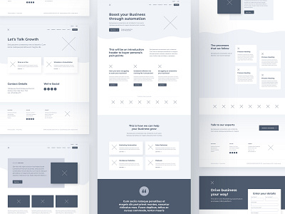 IM Marketing Website Wireframe